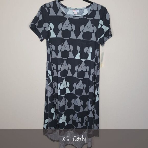 LuLaRoe Carly Dress XS Disney Minnie Mouse NWT - Picture 1 of 2